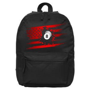 American Flag Billiards Apparel Billiards 16 in Basic Backpack