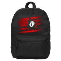 American Flag Billiards Apparel Billiards 16 in Basic Backpack