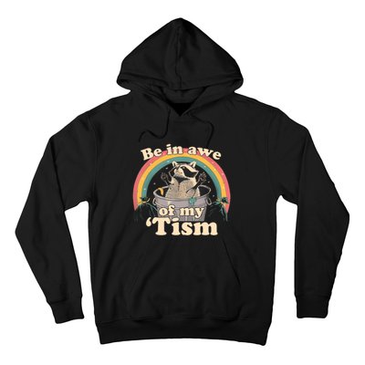 Autism Funny Be In Awe Of My Tism Meme Autistic Opossum Hoodie