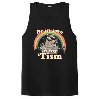 Autism Funny Be In Awe Of My Tism Meme Autistic Opossum PosiCharge Competitor Tank