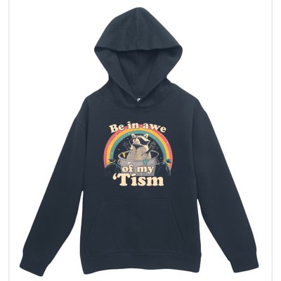 Autism Funny Be In Awe Of My Tism Meme Autistic Opossum Urban Pullover Hoodie