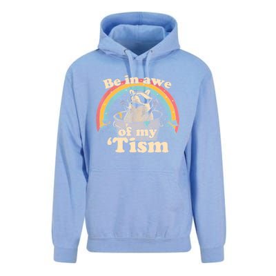 Autism Funny Be In Awe Of My Tism Meme Autistic Opossum Unisex Surf Hoodie