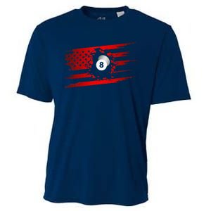 American Flag Billiards Apparel  Billiards Cooling Performance Crew T-Shirt