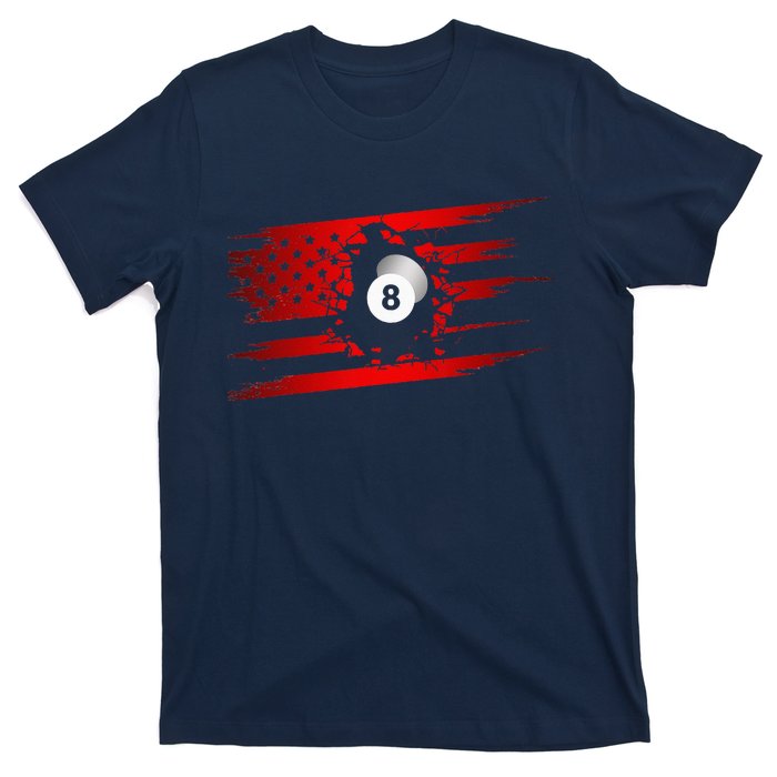 American Flag Billiards Apparel  Billiards T-Shirt