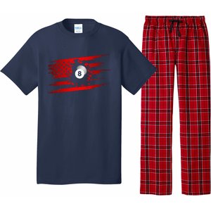 American Flag Billiards Apparel  Billiards Pajama Set