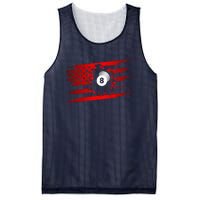 American Flag Billiards Apparel  Billiards Mesh Reversible Basketball Jersey Tank