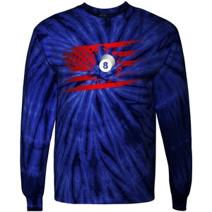 American Flag Billiards Apparel  Billiards Tie-Dye Long Sleeve Shirt