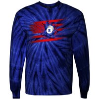 American Flag Billiards Apparel  Billiards Tie-Dye Long Sleeve Shirt