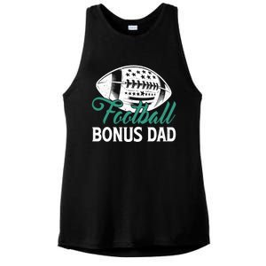 American Football Bonus Dad Happy FatherS Day Dad Grandpa Gift Ladies PosiCharge Tri-Blend Wicking Tank