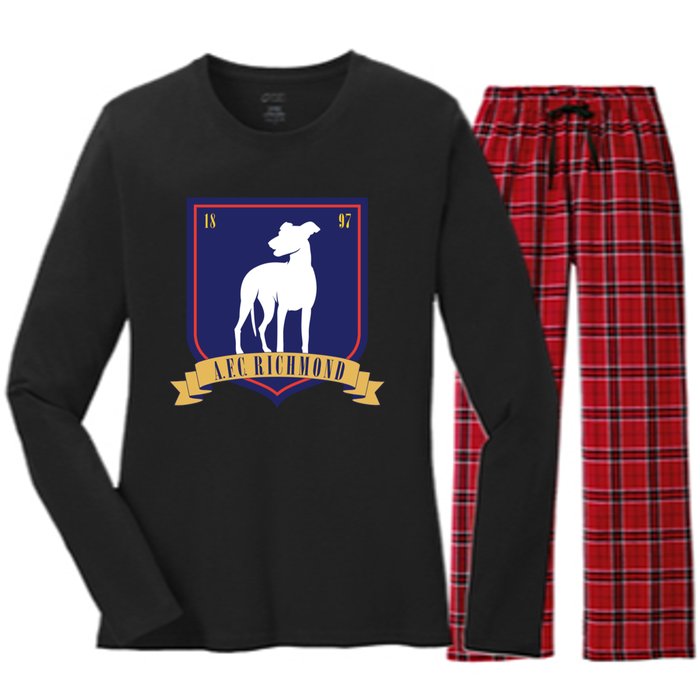 AFC Richmond Hounds Women's Long Sleeve Flannel Pajama Set 