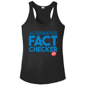 Alternative Fact Checker Funny President Political News Great Gift Ladies PosiCharge Competitor Racerback Tank