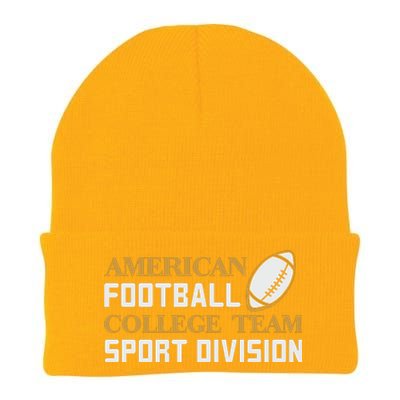 American Football College Team Sport Division Knit Cap Winter Beanie