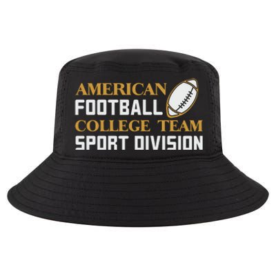 American Football College Team Sport Division Cool Comfort Performance Bucket Hat