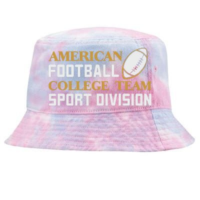 American Football College Team Sport Division Tie-Dyed Bucket Hat