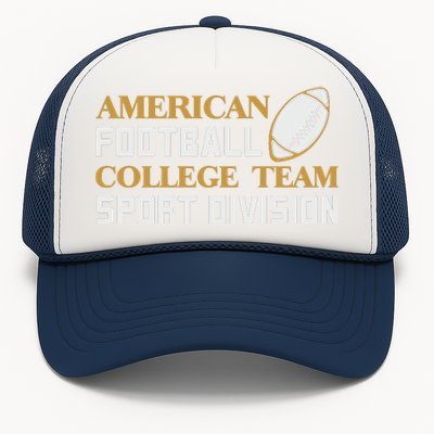 American Football College Team Sport Division Trucker Hat