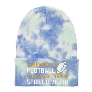 American Football College Team Sport Division Tie Dye 12in Knit Beanie