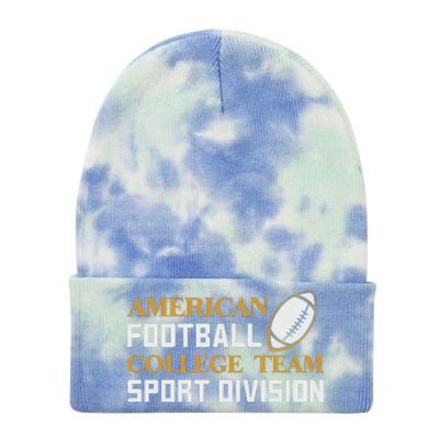 American Football College Team Sport Division Tie Dye 12in Knit Beanie