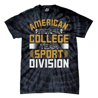 American Football College Team Sport Division Tie-Dye T-Shirt