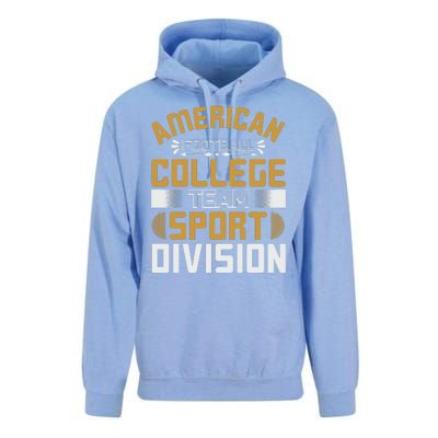 American Football College Team Sport Division Unisex Surf Hoodie