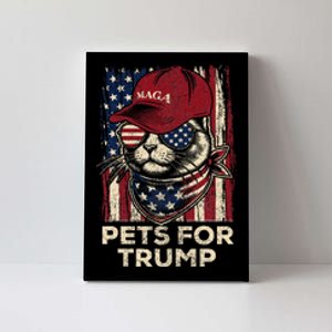 American Flag Cat Lives Matter Trump 2024 Maga Trump Cats Canvas