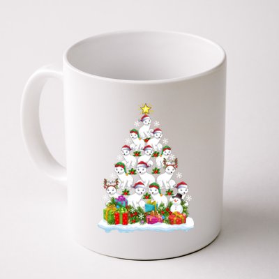 Arctic Fox Christmas Tree Lighting Santa Arctic Fox Xmas Cool Gift Coffee Mug