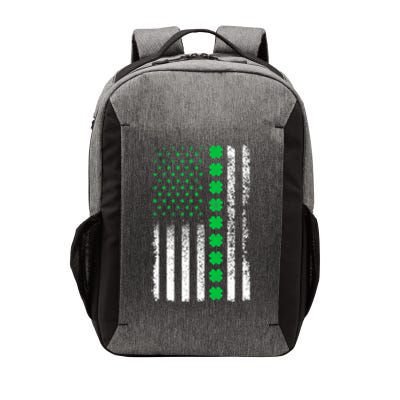 American Flag Clovers St Patricks Day Vintage Irish Shamrock Vector Backpack