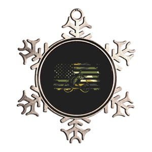 American Flag Camouflage Fishing Apparel Fishing Metallic Star Ornament