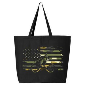 American Flag Camouflage Fishing Apparel Fishing 25L Jumbo Tote