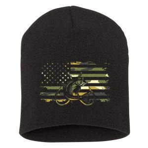 American Flag Camouflage Fishing Apparel Fishing Short Acrylic Beanie