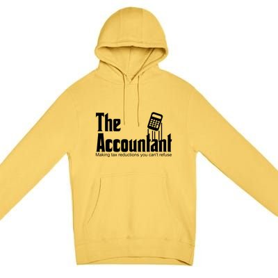 Accountant Funny CPA Gift Accountant Humor Spoof Premium Pullover Hoodie