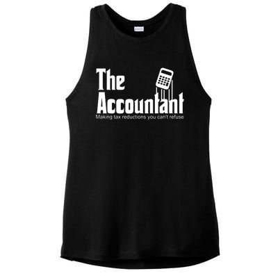 Accountant Funny CPA Gift Accountant Humor Spoof Ladies PosiCharge Tri-Blend Wicking Tank