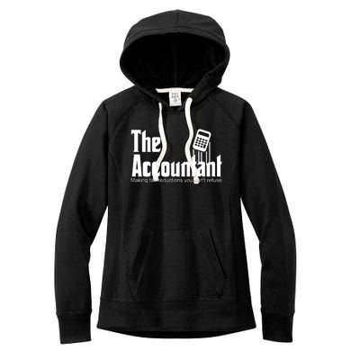 Accountant Funny CPA Gift Accountant Humor Spoof Women's Fleece Hoodie