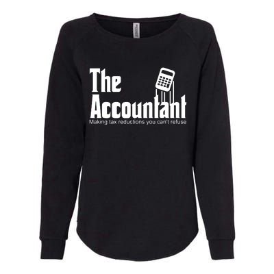 Accountant Funny CPA Gift Accountant Humor Spoof Womens California Wash Sweatshirt