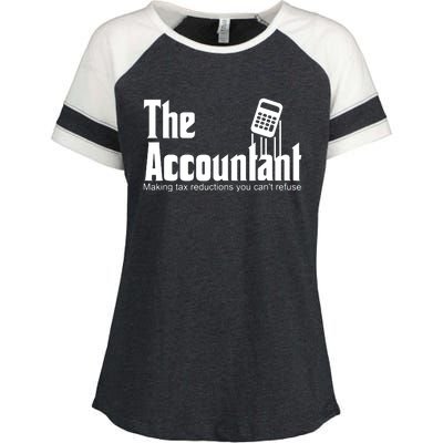 Accountant Funny CPA Gift Accountant Humor Spoof Enza Ladies Jersey Colorblock Tee