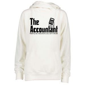 Accountant Funny CPA Gift Accountant Humor Spoof Womens Funnel Neck Pullover Hood