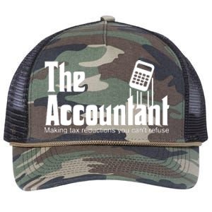 Accountant Funny CPA Gift Accountant Humor Spoof Retro Rope Trucker Hat Cap