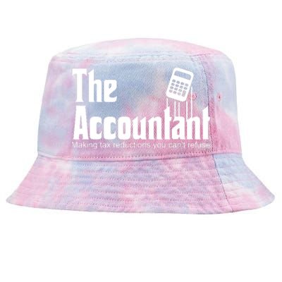 Accountant Funny CPA Gift Accountant Humor Spoof Tie-Dyed Bucket Hat