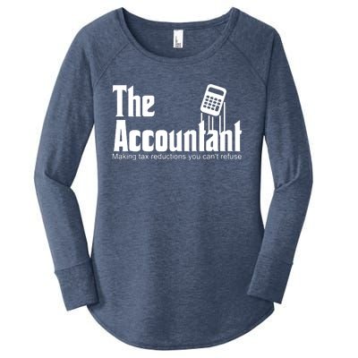 Accountant Funny CPA Gift Accountant Humor Spoof Women's Perfect Tri Tunic Long Sleeve Shirt