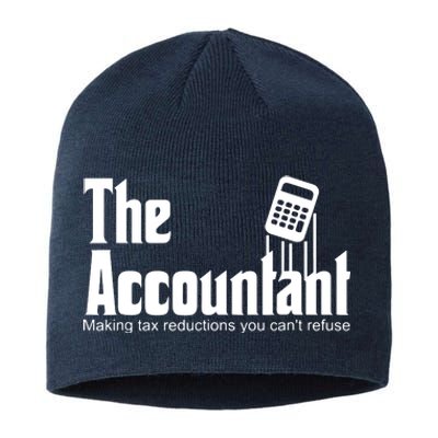 Accountant Funny CPA Gift Accountant Humor Spoof Sustainable Beanie