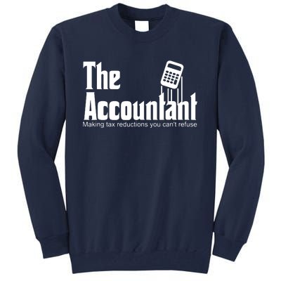 Accountant Funny CPA Gift Accountant Humor Spoof Tall Sweatshirt