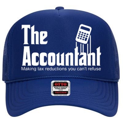 Accountant Funny CPA Gift Accountant Humor Spoof High Crown Mesh Back Trucker Hat