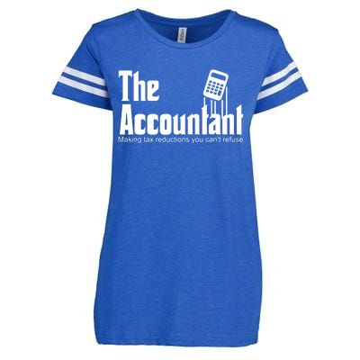 Accountant Funny CPA Gift Accountant Humor Spoof Enza Ladies Jersey Football T-Shirt