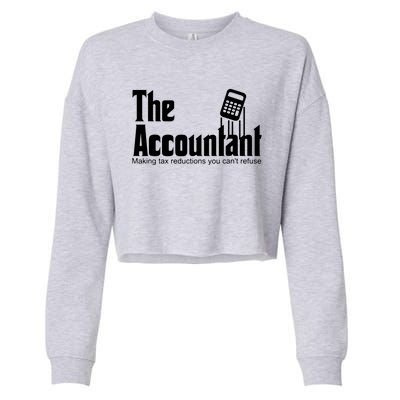 Accountant Funny CPA Gift Accountant Humor Spoof Cropped Pullover Crew