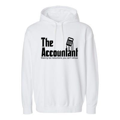 Accountant Funny CPA Gift Accountant Humor Spoof Garment-Dyed Fleece Hoodie