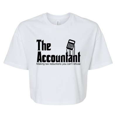 Accountant Funny CPA Gift Accountant Humor Spoof Bella+Canvas Jersey Crop Tee