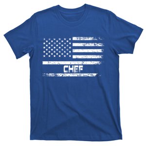 American Flag Chef Gift For Chef Cool Gift T-Shirt