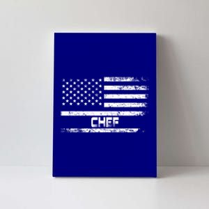 American Flag Chef Gift For Chef Cool Gift Canvas