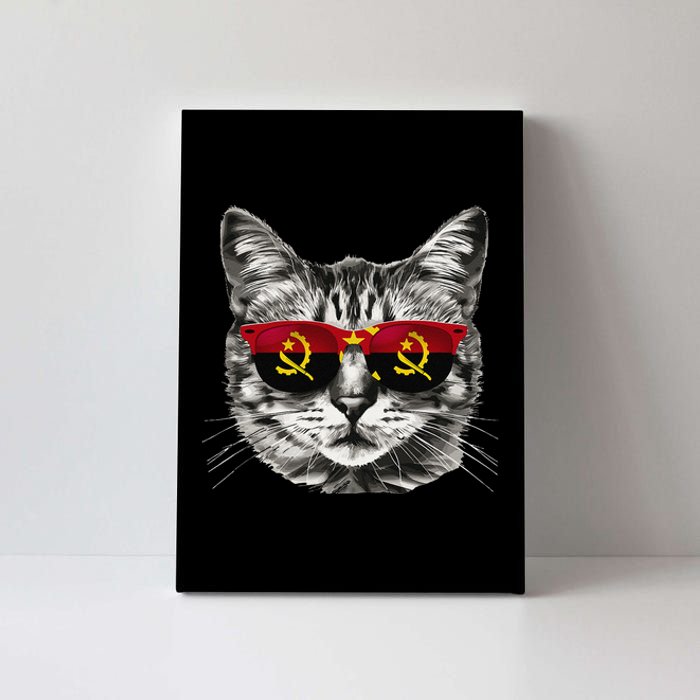 Angolan Flag Cat Owner Souvenirs Products Kitten Angola Canvas