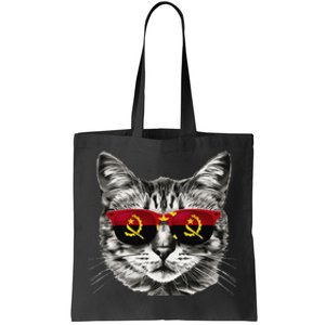 Angolan Flag Cat Owner Souvenirs Products Kitten Angola Tote Bag