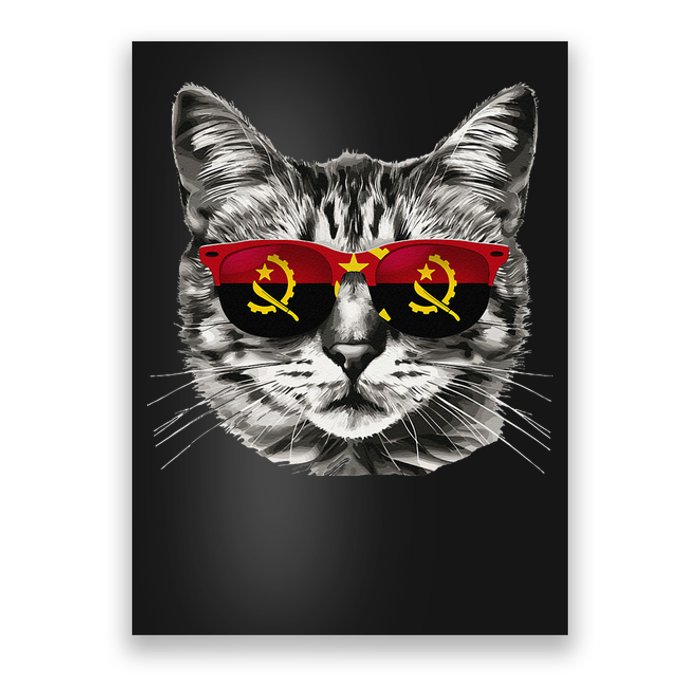 Angolan Flag Cat Owner Souvenirs Products Kitten Angola Poster